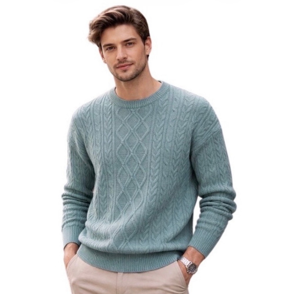 NEW Aelfric Eden Y2K Streetwear Cable Knit Mens XXL